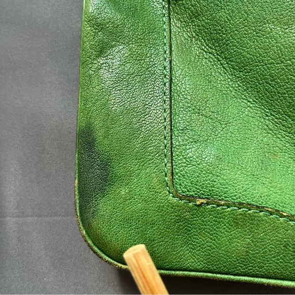 L.A.M.B. Gwen Stefani Clutch Y2K Foldable Leather Bag Stains Read Description - Picture 10 of 16